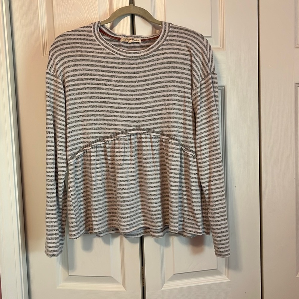 Striped Flowy Shirt